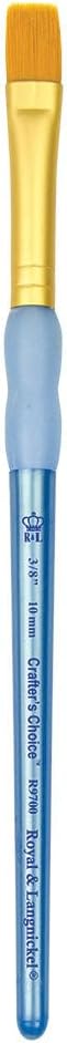 Royal Brush R9700-3/8 Crafter's Choice Taklon Wash Brush, 3/8-Inch, Gold