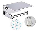 Acero inoxidable de primera clase: el soporte de papel de seda para inodoro/cocina es doncella de material grueso, que es sólido y fuerte. Sin deformación, sin borrosos, impermeable y resistente al óxido
