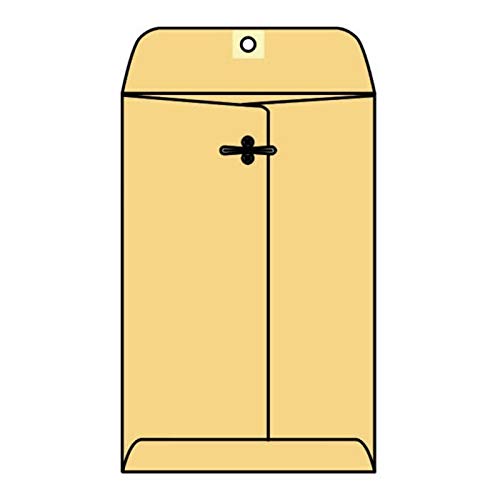 #0 Open End Franklin Clasp Catalog Envelopes, 2-1/2" x 4-1/4" 32# Golden Kraft, Machine Finish, Metal Clasp (Box of 250)