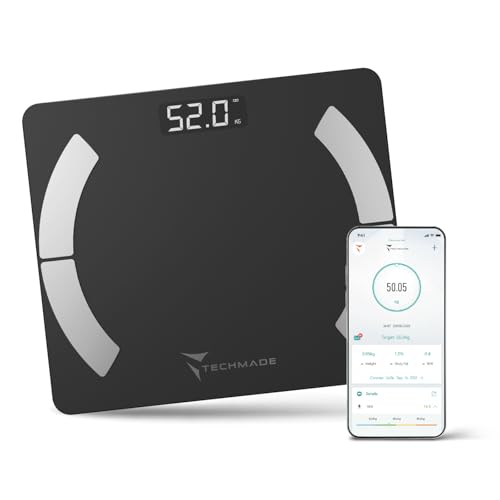 Pèse-personne impédancemètre Techmade suivi fitness connecté iOS