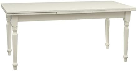 Biscottini Table à Manger Extensible 180x80x90 cm Made in Italy - Table Salle à Manger Extensible en Bois Massif - Table Bois Salle a Manger