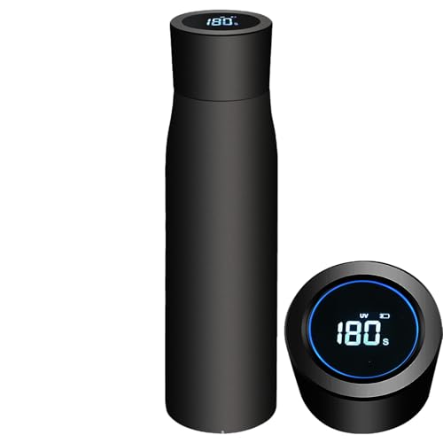 Intelligent Water Bottle with Hydration Reminder, Insulated Thermal Bottle featuring LED Temperature Indicator & Smart Alarm, Non-Slip Base