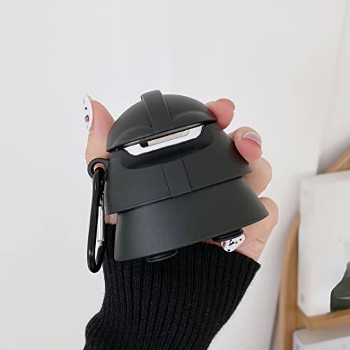 Awin Case For Airpods/Airpods 2 Case,3D Cute Cartoon Anime Airpod Case,3D Kawaii Unique Keychain Kits Kids Teens Boys Men Soft Case For Airpods /Airpods 2 Case (New Black Man) #TOP4