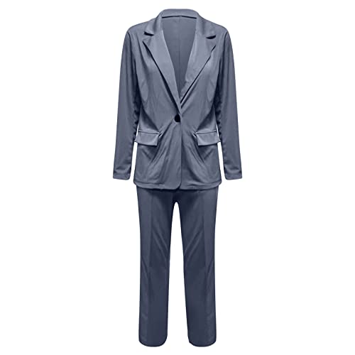 Womens Pant Suits Dressy Casual Two Piece Set Velvet Blazer and Pants Set Fashion Loose Party Prom Business Wedding Suits2