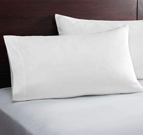 YRM - Cotton Pillow Covers (17"x27") - Set of - 2 | 300TC Thread Count | Long Staple 100% Egyptian Cotton Silky Soft | Exotic Collection | - White