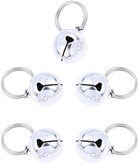 Balacoo Cat Bells for Collar Loud Jingle Bell Pendant - Non Rust Pet Tracker Anti Lost Bells Ornament for Small Medium Dogs Cats (5Pcs,18MM)
