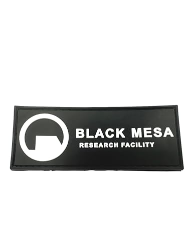 Patch Nation Black Mesa Research Facility Tactical PVC Airsoft Paintball Cosplay Fan Patch (nero)