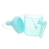 Healeved Vaso para Adultos con Pajita Antiahogos para Personas Mayores y Discapacitadas Taza Medidora para Alimentación Líquida Taza Reutilizable para Pacientes Postrados y Cuidado