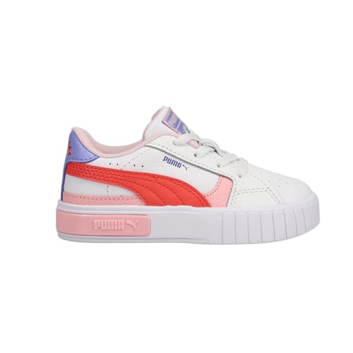 PUMA Toddler Girls Cali Star Rainbow Sunset Lace Up Sneakers Shoes Casual - White