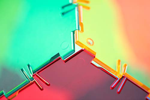 Polydron Crystal Translucent Light Play Indoor Maths Construction Play Toy - Age 4 + - 164 Pieces