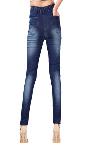 Image of Black Denim Fix Elastic Women Denim Jegging