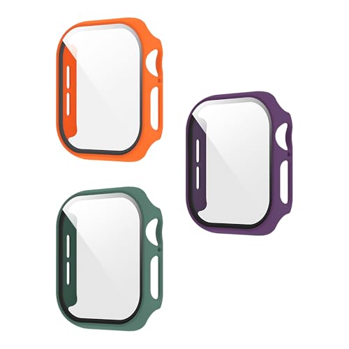 Coque Apple Watch 10 46mm avec verre trempé lot de 3 coloris lisses protection