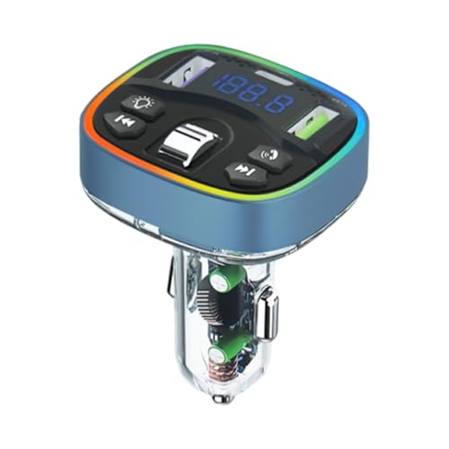 Adaptador De Radio Inalámbrico: Adaptador De Audio blutooth Inalámbrico Y Cargador con Puerto USB | Player De Música Mp3 Y Receptor De Radio para, Camión, RV | Llamadas con Manos Libres, USB