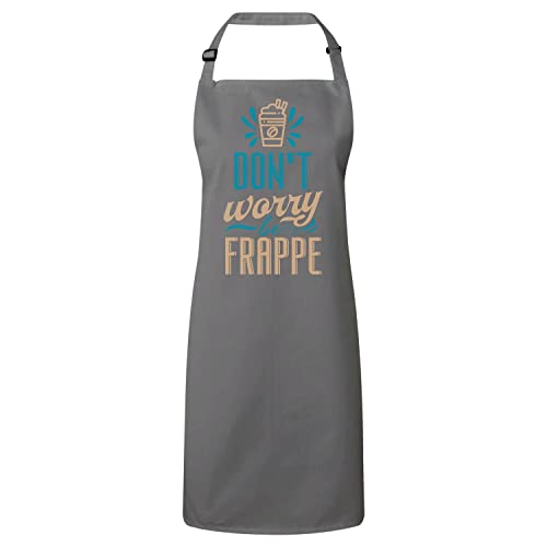 Tablier cuisine gris Fabulous avec sangle réglable et poche centrale pour chef amateur