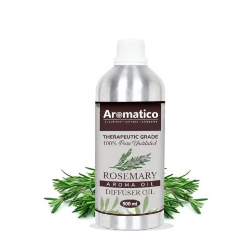 Image of AROMATICO Rosemary Diffuser Oil with Strong, Long-Lasting | Refresh Homes, Offices & Showrooms | Aromatherapy, Diffusers, Air Purifiers, Vaporizers - 500ML