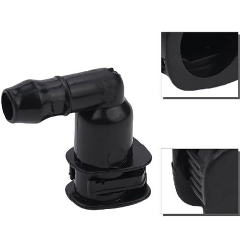 Conector lavafaros codo de alta resistencia para Skoda Octavia manguera de bomba negra 6