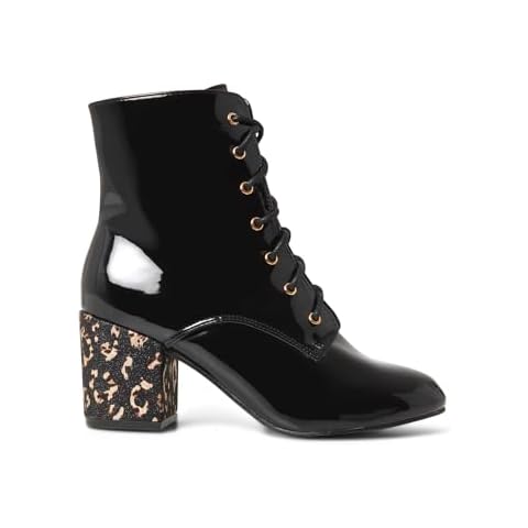 Joe Browns Women's Leopard Shimmer Heeled Ankle Boots Cover