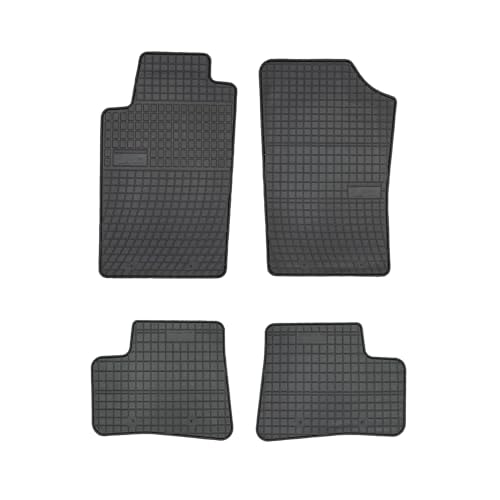 FROGUM EL Toro Gummimatten Ganzjähriges-Set von Autofussmatte Auto Fußmatten für Peugeot 206 1998-2009 | Beständiges Gummi Material | 1,5cm Schutzkante