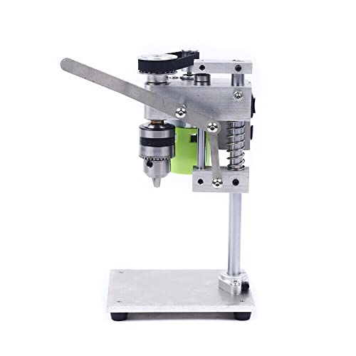 RIAHNEAH Bench Top Mini Drill Press Variable Speed For Wood,Metal/Plastic Hobby Table Top, Miniature Second Generation Bench Drill, Small Bench Drill Milling Machine, DIY Mini Precision Bench Drill