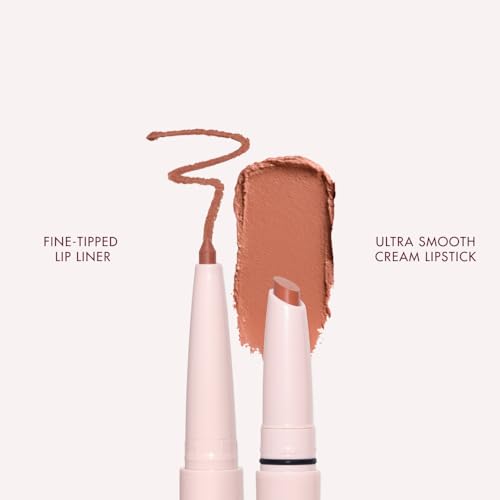 Image of Wander Beauty Lipsetter Dual Cream Lipstick + Lip Liner - Notting Hill Nude - Ultra-Smooth, Hydrating Lipstick and Lip Liner with a Soft Matte Finish - Made with Squalane & Peptides (1 Count)