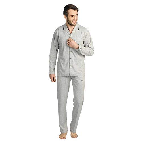 Image of Men's Cotton Blend Striped Pyjama Set Pack of 1