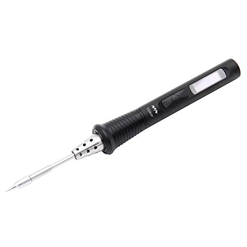 UY CHAN Upgraded TS80P 9V/12V Type C USB Original Digital OLED Programmable Pocket-size Smart Mini Portable Soldering Iron Station Kit (With US Power Supply)
