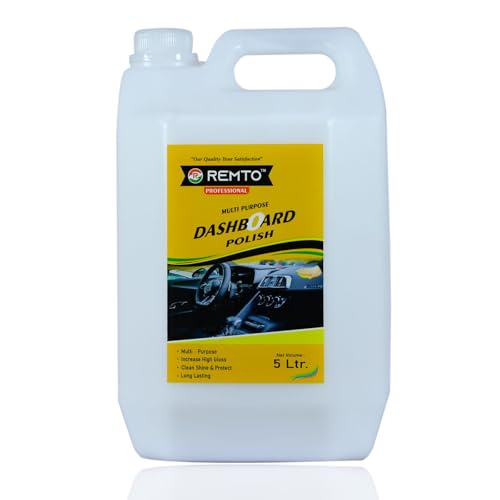 Remto Premium Multipurpose Polish 5 LTR for CAR Care Dashboard Polish OR Leather SEAT Polish and Rubber Polish (5 Litre)