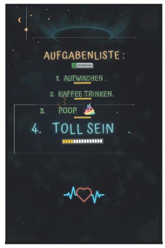  Aufgabenliste Aufwachen, Kaffe Trinken: Poop Toll sein Lustiger Wochen- und 24-Stunden-Tagesplaner mit linierten Seiten zum Schreiben / 149 Seiten / ... Design und Geschenk zum Verschenken
