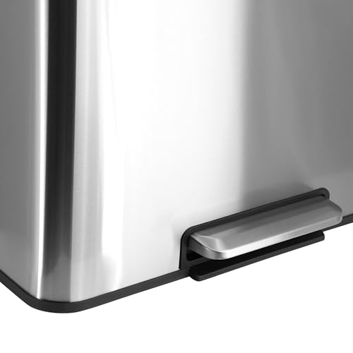 Caneca de basura doble sección 8 gal inox miniatura 6