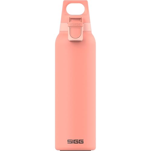 Sigg Hot & Cold ONE Light Shy Pink Botella térmica (0.55 L), termo hermético sin sustancias nocivas, cantimplora térmica de acero inoxidable 18/8 para uso con una mano