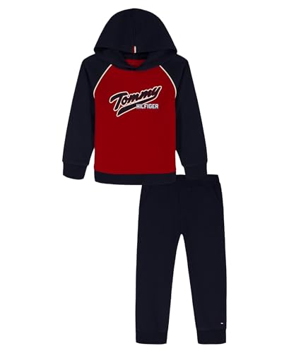 Image of Tommy Hilfiger Baby Boys' 2-piece Fleece Set, Sweatshirt and Jogger Sweatpant
