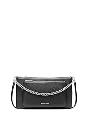 Silver-tone Hardware/Pebble Leather/Black