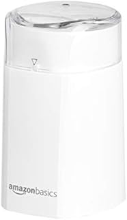 Amazon Basics Electric Coffee Bean Grinder, White