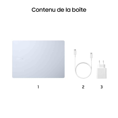 Samsung Galaxy Book4 Edge Ordinateur Portable avec IA 14’’, Copilot+ PC, Snapdragon X Elite X1E-80-100, Mémoire 16 Go, Stockage 512 Go, Gris Glacier