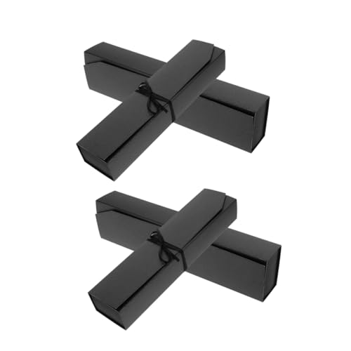 NUOLUX 4個格松露盒巧克力盒 入り 便利な旅行用 おしゃれな包装デザイン 黒色 お祝い プレゼント パーティー用お菓子収納