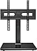 PERLESMITH Universal Swivel TV Stand-Table Top TV Stand for 32-60 inch TV-Height Adjustable TV Base with Heavy-Duty Tempered Glass Base, VESA 400x400mm up to 88lbs, PSTVS17