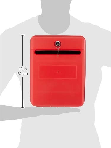 Boîte de suggestion Helix rouge 1 pour le courrier interne