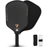 T700 Carbon Fiber Pickleball Paddles, Pickleball Set 16mm Pickle Ball Rackets with CMS Matte Surface Lightweight Honeycomb Core & Durable Edge Guard Protector Larger Sweet Spot