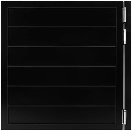 Black Solid Wood Swinging Door 35.4"x35.4" - Cafe Saloon Door with Spring Hinges for Kitchen, Pub, Shop Entry - Durable 180° Painted Finish Interior Divider