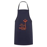 Spreadshirt Grillen Ich Will Thüringer Bratwurst Vom Grill Spruch Kochschürze, One size, Navy