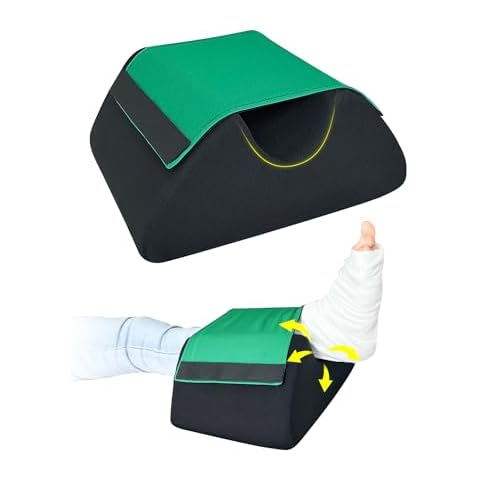Mistuki Foot Elevation Pillow Post Surgery Ankle Elevation Wedge to Elevate Foot Heel Protectors for Pressure Sores Heel Cushions for Pain Relief Bed Sores Foot Cradle Leg Elevator Support (1pc) Cover