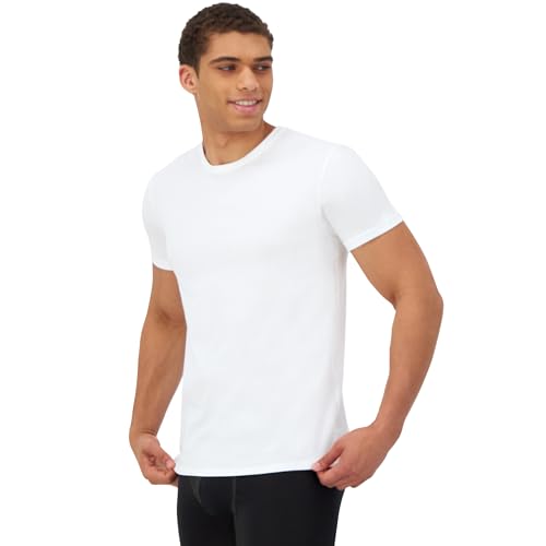 Image of Hanes Men's Ultimate Comfort Fit Cotton Stretch Crewneck Undershirts, Multipack