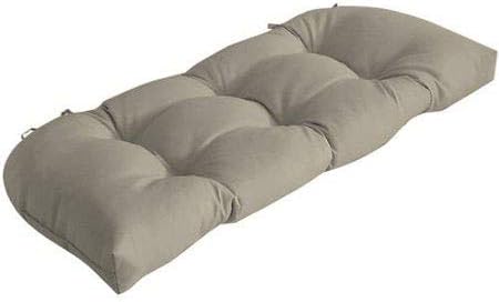Comfort Classics Inc. Outdoor Patio Grey Wicker Settee Cushion 41.5x18x4