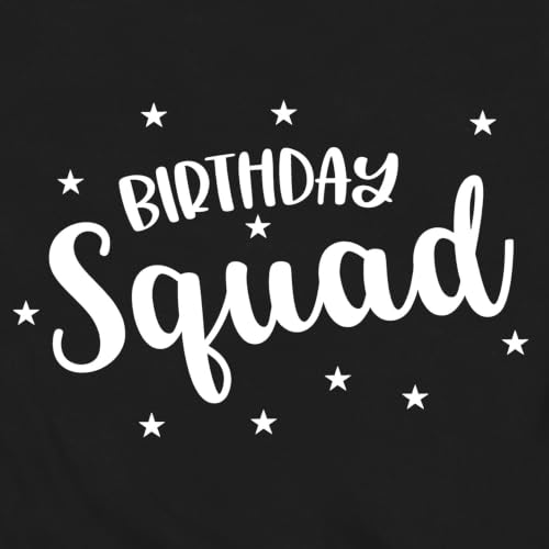 Image of Birthday Shirts Women Happy Birthday Queen and Squad Tee Tops