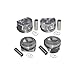 4Pcs EA113 Engine Pistons & Rings Φ20mm / 82.5mm 06D107066C Compatible For Audi A4 VW 2.0 TFSI BWA BPY Car Accessories Parts Replacement