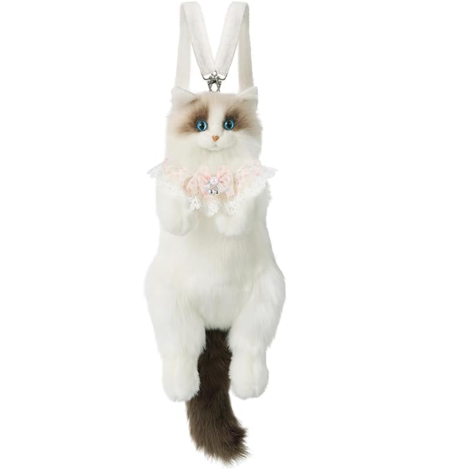 Realistic Cat Shape Shoulder Bag | Cute 3D Cat Sling Bag for Girls & Women | Soft Plush Handbag-image-29