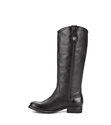 Image of Frye Melissa Button 2 Equestrian-Inspired Tall Boots for Women Made from Hard-Wearing Vintage Leather with Antique Metal Hardware and Leather Outsole - 15 inch Shaft Height
