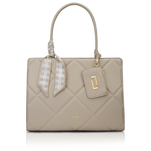 Image of Lavie Luxe Women's Quare26 Extra Large Laptop Satchel Bag | Upto 14 Inch | Satchel Handbag for Work | Ladies Purse | Stylish Shoulder Bag | Gift for Women
