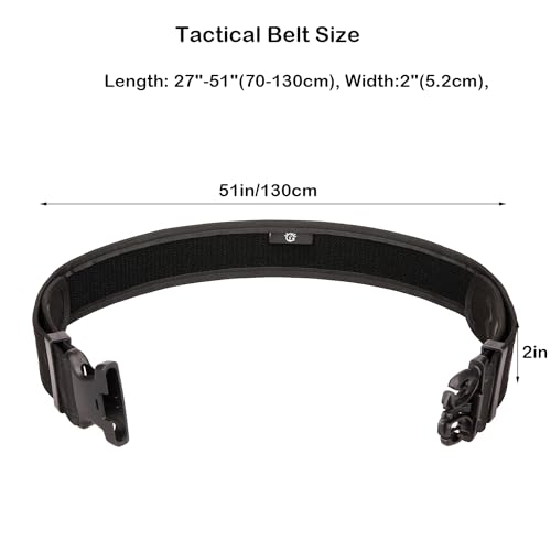 CREATOR Men's Tactical Belt Adjustable Utility Belt Heavy-Duty Work Belt with Quick Release2