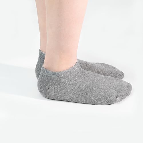 Image of 25 Pairs Boys Ankle Socks, School Low Cut Socks 1-14 Years | Classic black, white & grey value pack, unisex design matches all outfits for boys and girls